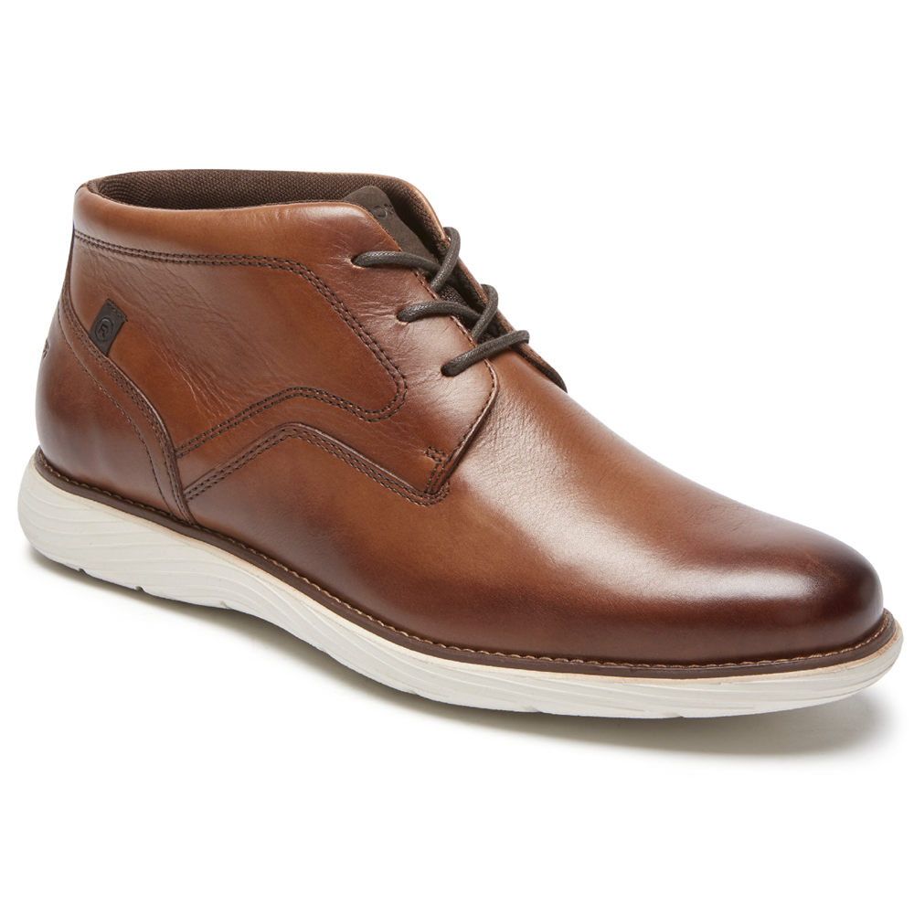 Rockport Boots For Mens Brown - Garett Chukka - AW5374268